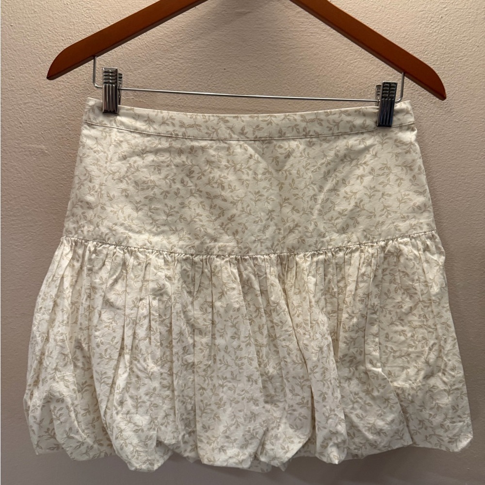 Floral Cream Skirt nwt Nordstrom mini skirt nwt